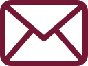 burgundy email ikona